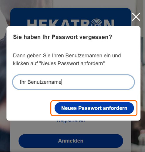 Passwort zurücksetzen